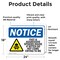 Signmission Fast And Aggressive Spiders Inside Sign With Symbol, 24 in W x Rectangle, Vinyl Decal OS-2PACK-NS-D-1824-L-12485 - alternate 4